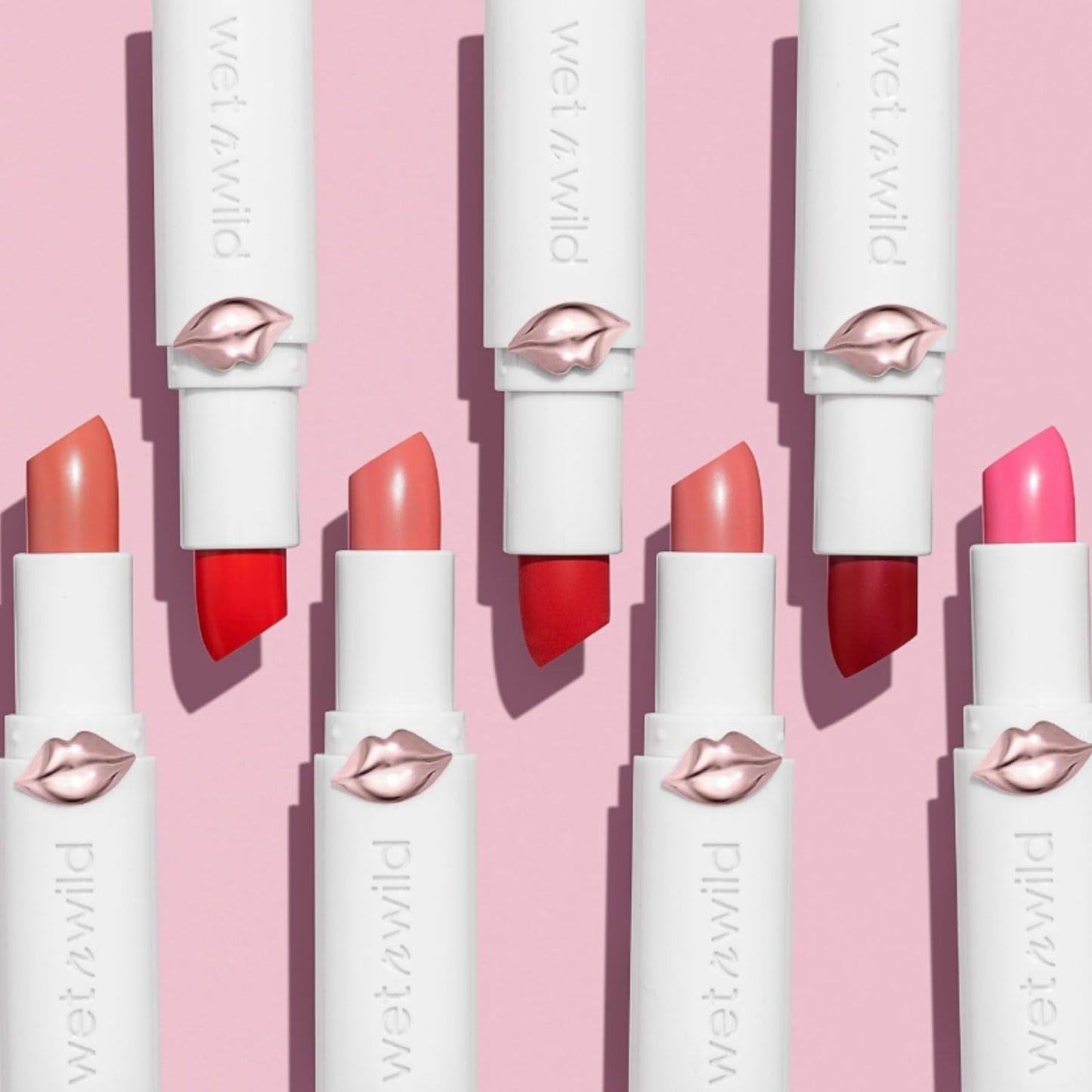 Mega Last High-Shine Lipstick Lip Color, Infused with Seed Oils for a Nourishing High-Shine, Buildable & Blendable Creamy Color, Cruelty-Free & Vegan - Rosé and Slay
