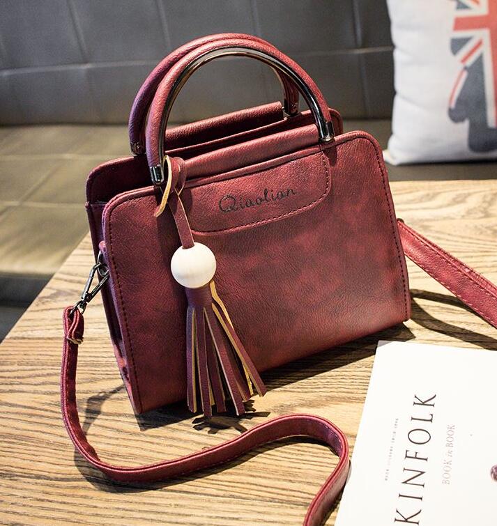 Color: Wine red, Size: S - New Women Handbags