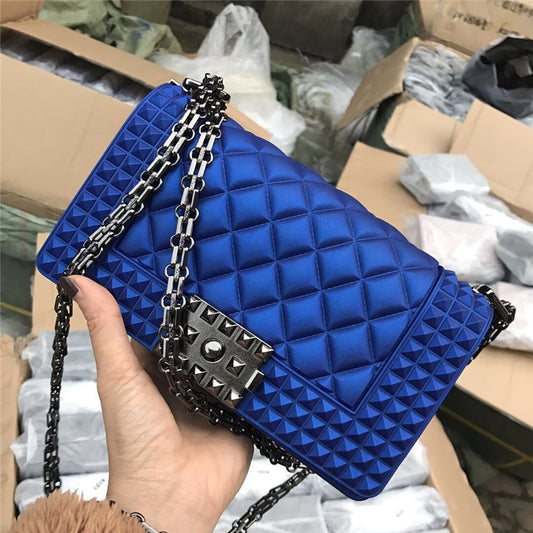 Color: Blue, Size: L - Chain bag