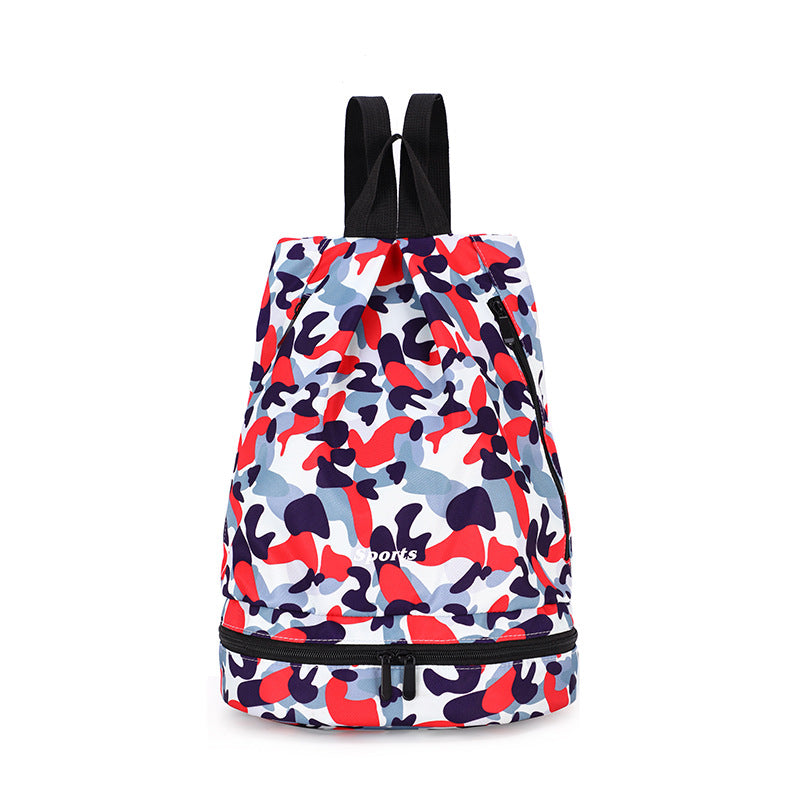 Color: Red - Waterproof Beach Bag Dry Wet Separation