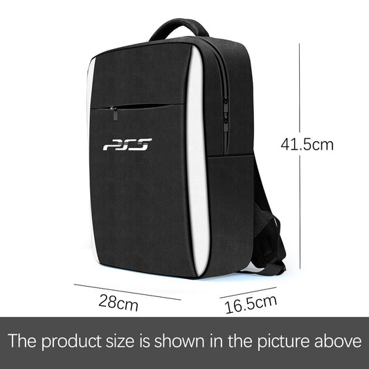 Eva Host Storage Bag Multifunction Shockproof Shoulder Bag Gamepad Accessories Host Travel Portable Backpack Compatible For Ps5 black