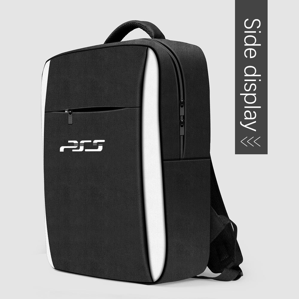 Eva Host Storage Bag Multifunction Shockproof Shoulder Bag Gamepad Accessories Host Travel Portable Backpack Compatible For Ps5 black
