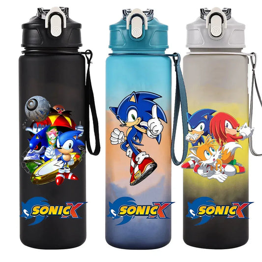 Color: Clear, Size: Other - sonic Large Capacity Sports Bottle Water bottle for kids Leak Proof Colorful Plastic Cup Drinking Outdoor Travel Portable Gym