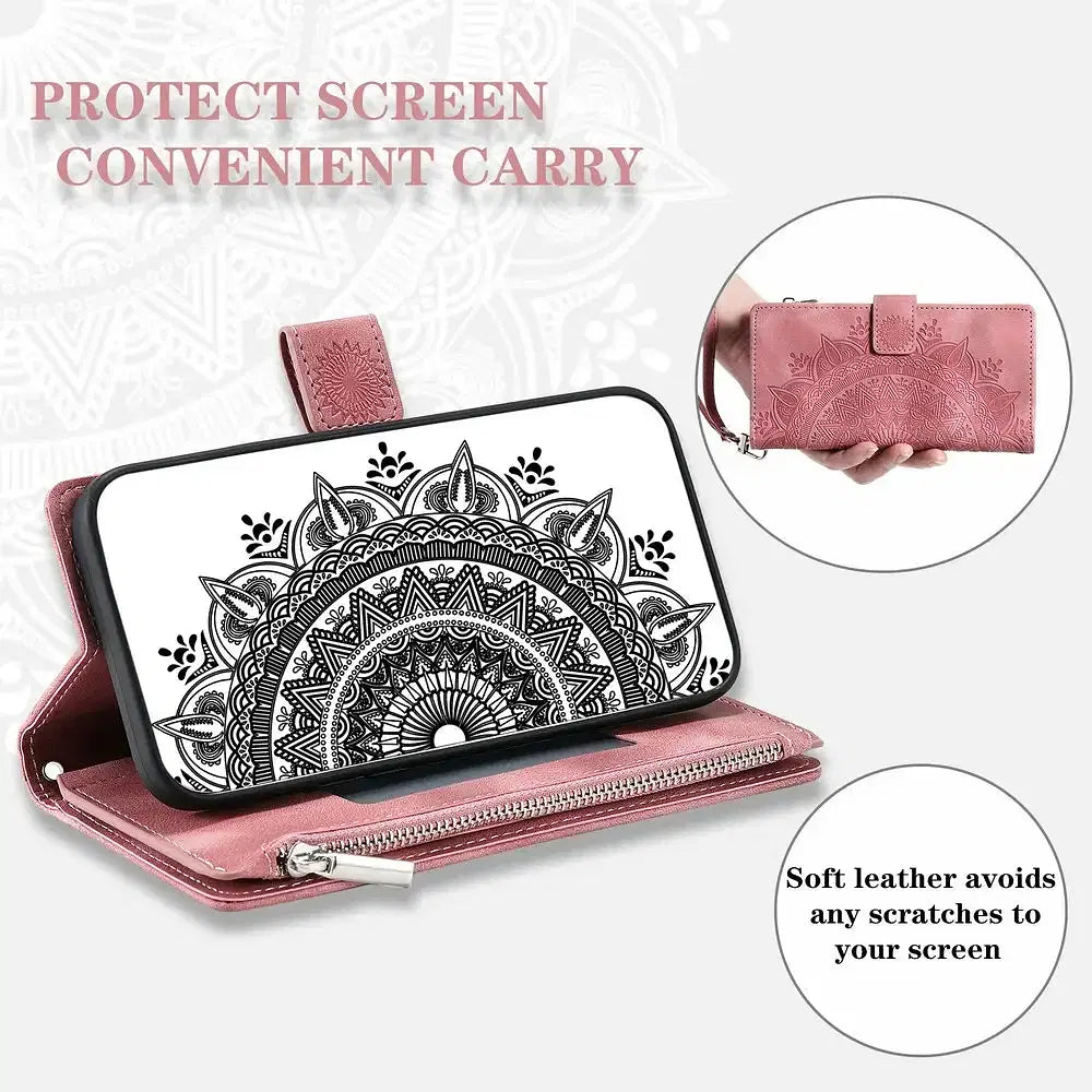 Color: light yellow, Material: Plastic - CrossBody Strap Zipper Wallet Coque for Samsung Galaxy A71 A51 A50 A41 A21S A30 A70 A50S A20 A31 A30S A10 A20E A 51 70 Flip Case