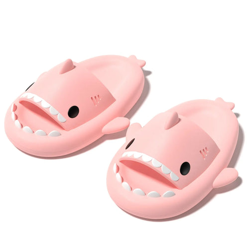 Pantuflas Feslishoet Shark con plataforma de nube suave para playa para mujer