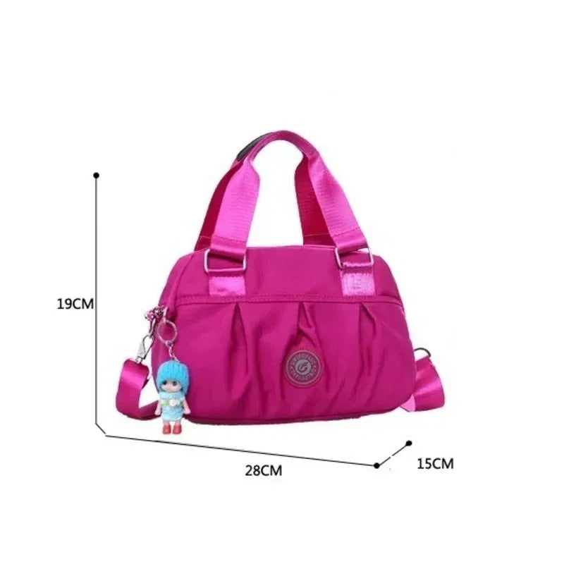 Color: MULTI - Crossbody Bags for Women Simple Canvas Square waterproof Bag Designer Luxury Women's Bag 2024 Fashion Female Handbags for Women