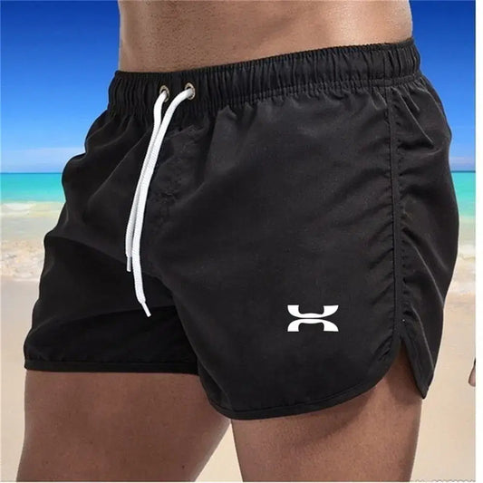 Color: Red, Size: XXXL - Fashion 2024 Summer New Men's Shorts Beach Sexy Pants Swimming Swimsuit Quick-dry Casual Jogging Surf Loose Sports Shorts Cool