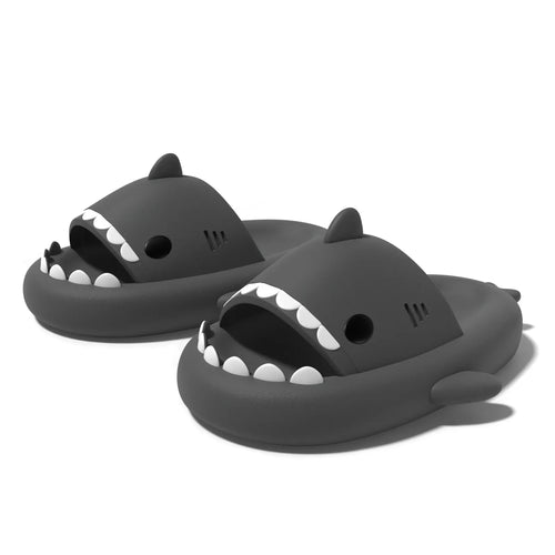 Pantuflas Feslishoet Shark con plataforma de nube suave para playa para mujer