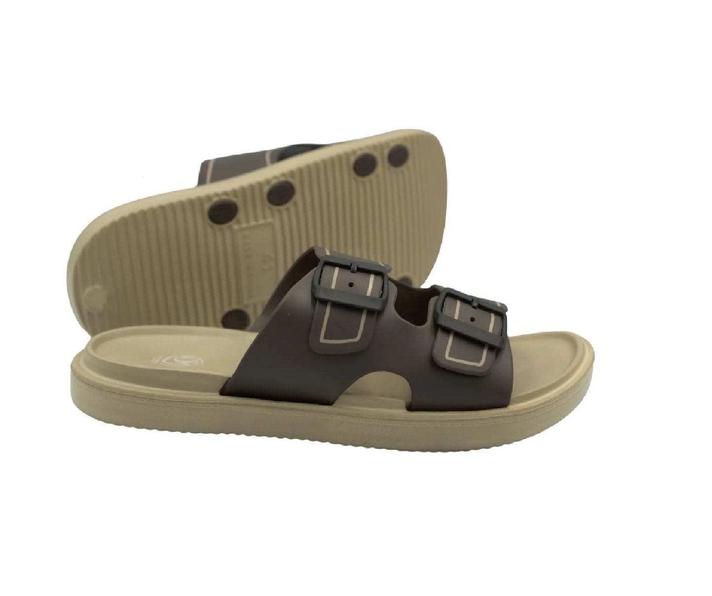 TX103 Footbed Slippers for Men – Comfortable Slip-On House Slides with Arch Support | Soft Cushioned Sandals for Indoor & Outdoor Use | Lightweight, Anti-Slip & Breathable