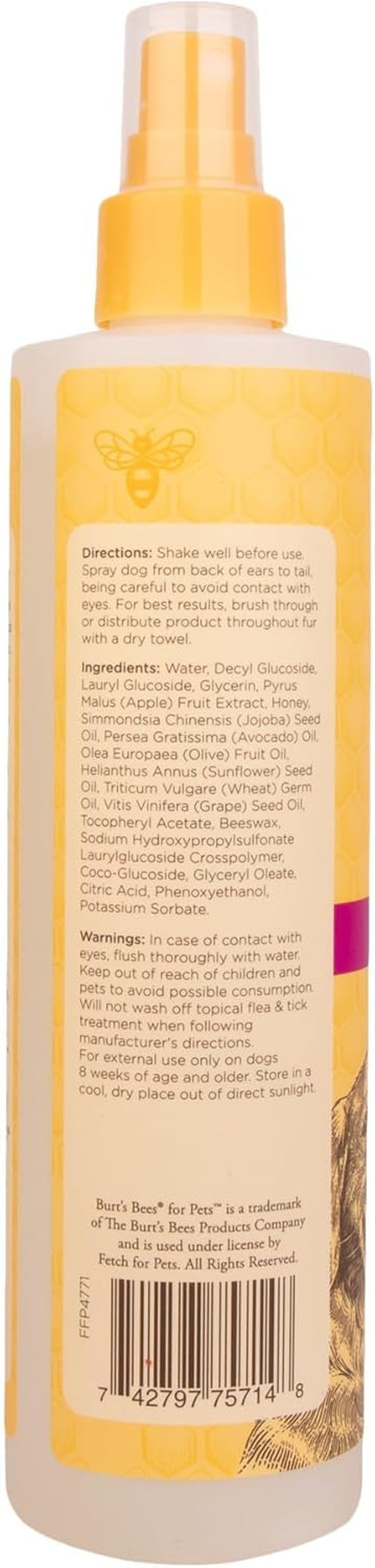 Waterless Shampoo Spray for Dogs with Apple and Honey, 99.1% Natural Origin Formulas, Waterless Dog Shampoo - Gentle Dry Shampoo for Dogs, Best Dog Shampoo, 10 Oz