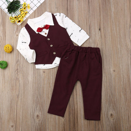 0 5T Baby Gentleman Formal Clothes Set Newborn
