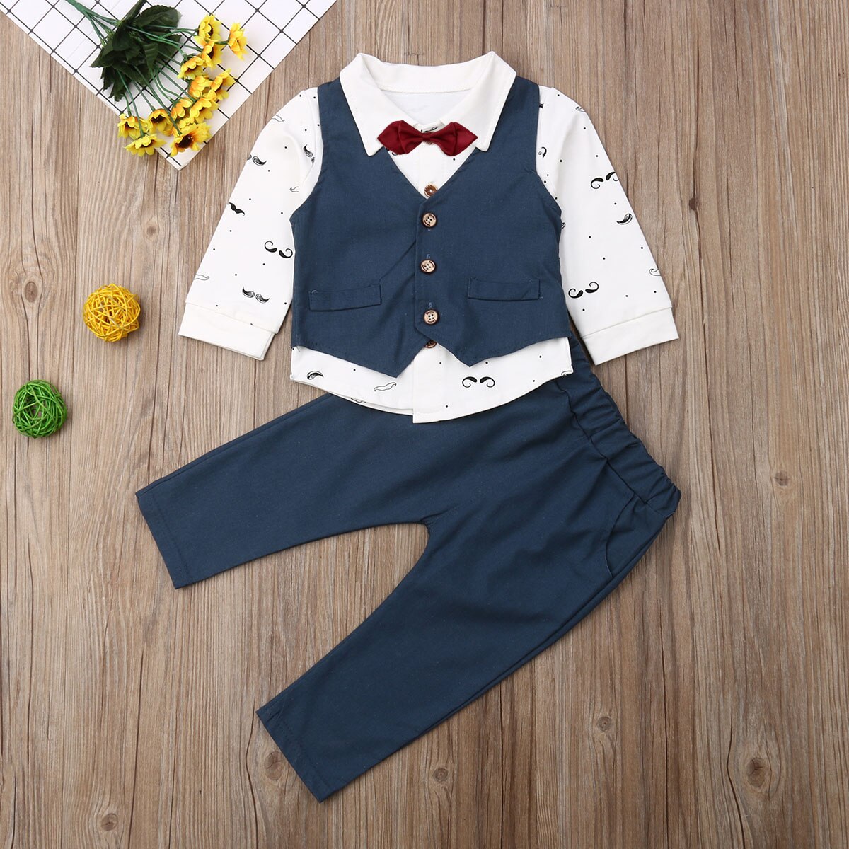 0 5T Baby Gentleman Formal Clothes Set Newborn