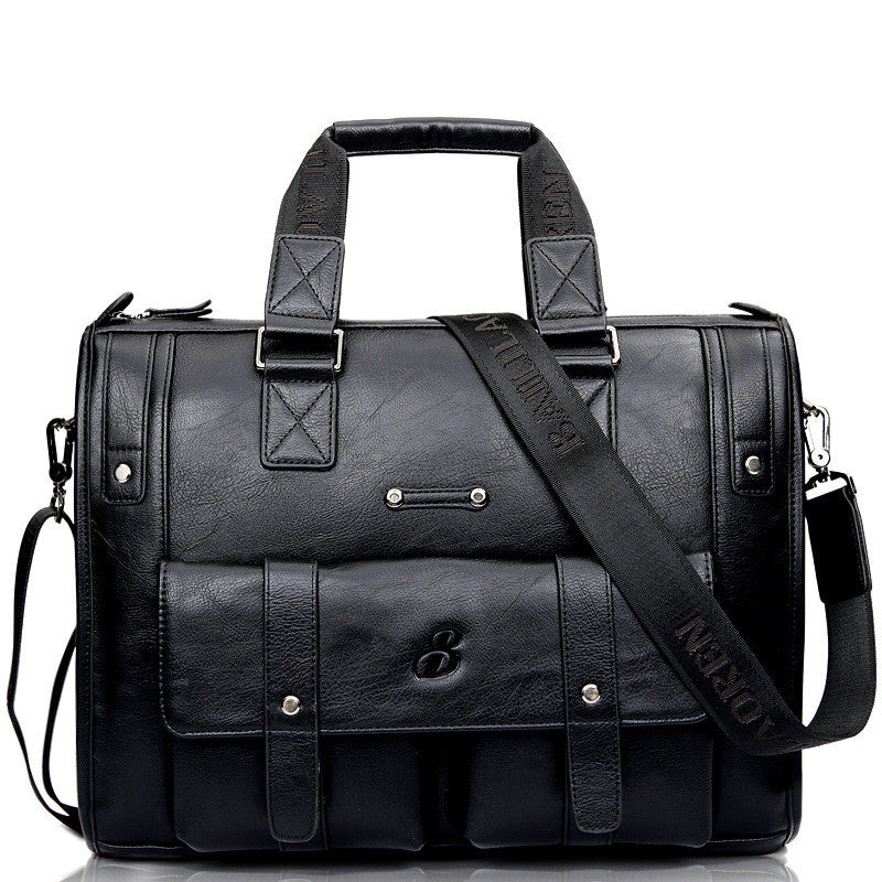 Color: Black, Size: Medium - Business Bag Handbag Men's Large Capacity Travel Men's Bag