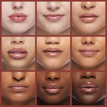 Lip Glow Oil-Moisturizing Lip Gloss -Hydrating Lip Glow Oil Long Lasting Waterproof Lip Tint Set Lip Stain(Rose)