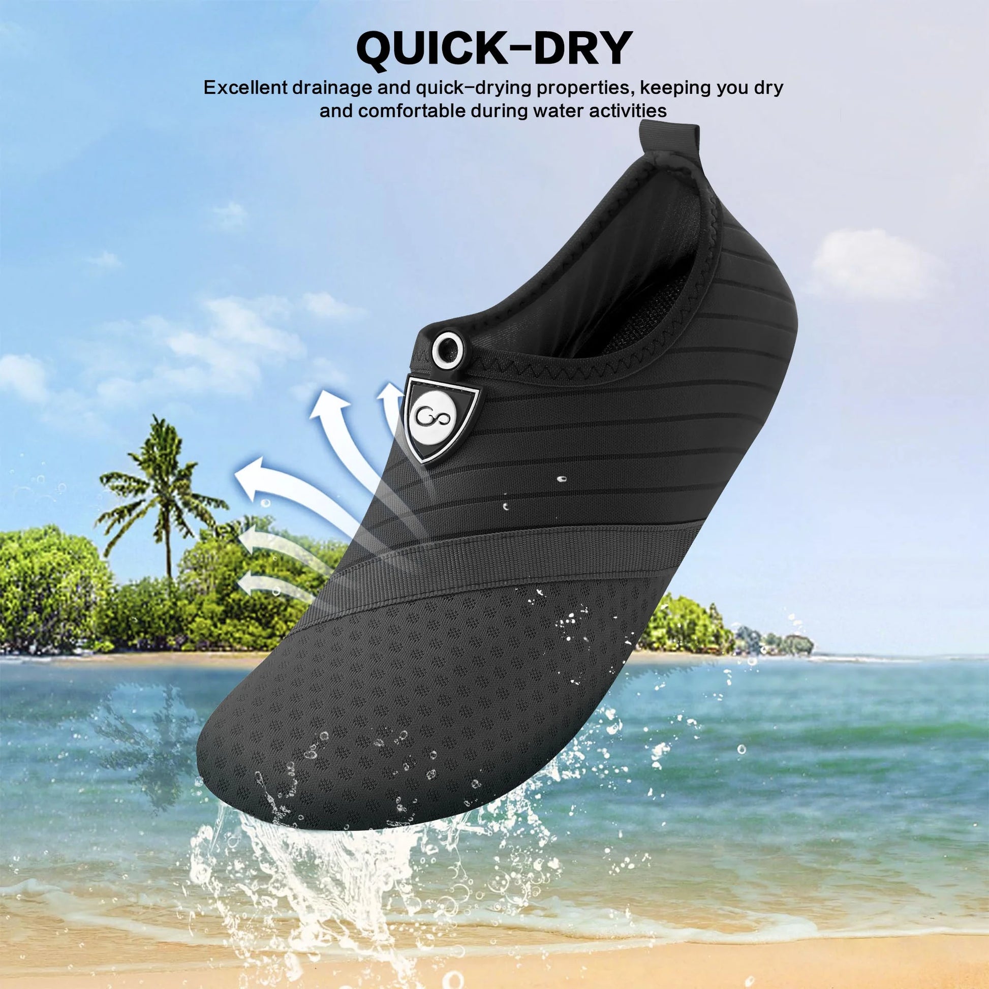 Water Shoes for Women Men Swim Shoes Aqua Socks Barefoot Non Slip Shoes for Beach Swim Pool