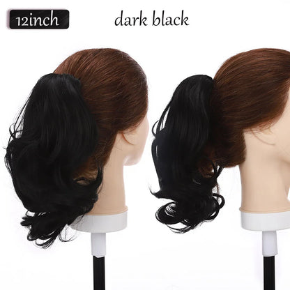 Synthetic 12-26Inch Claw Clip on Ponytail Hair Extension Ponytail Extension Hair for Women Pony Tail Hair Hairpiece
