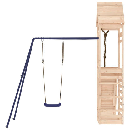 Outdoor Playset Natural pine, Blue Solid pine wood Large Durable
