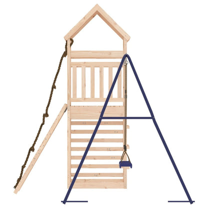 Outdoor Playset Natural pine, Blue Solid pine wood Large Durable