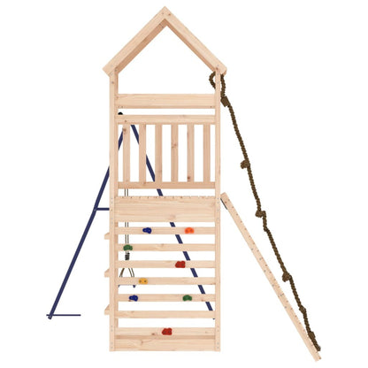 Outdoor Playset Natural pine, Blue Solid pine wood Large Durable