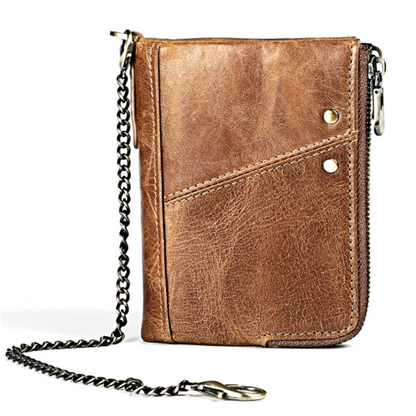 Style: LT3533, Color: Brown - First layer leather business bag