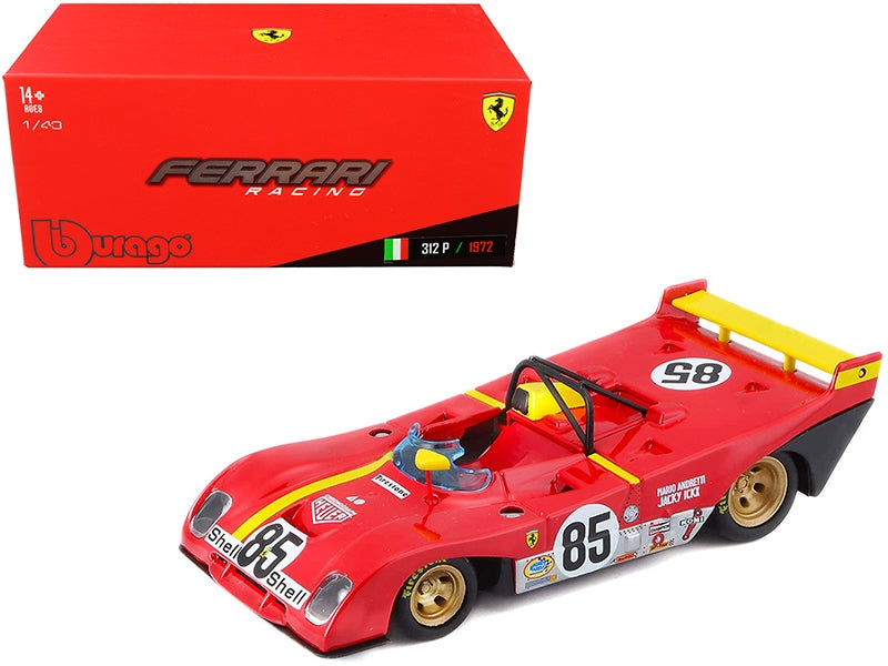 Ferrari 312P #85 Jacky Ickx - Mario Andretti 6 Horas de Watkins Glen (1972) Modelo de coche a escala 1/43 de Bburago