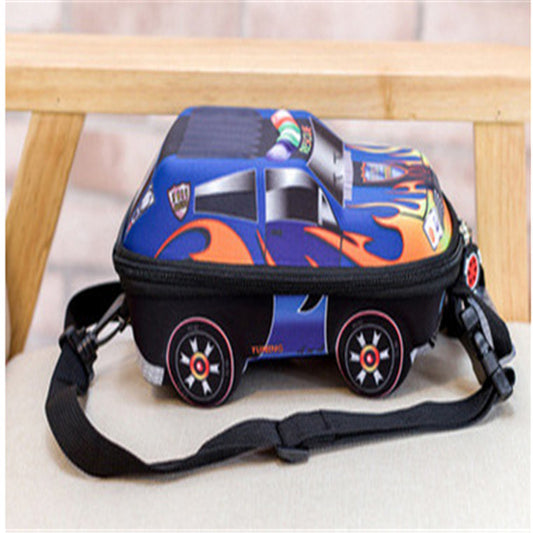 Color: Blue, Size: S - Children's car Backpack