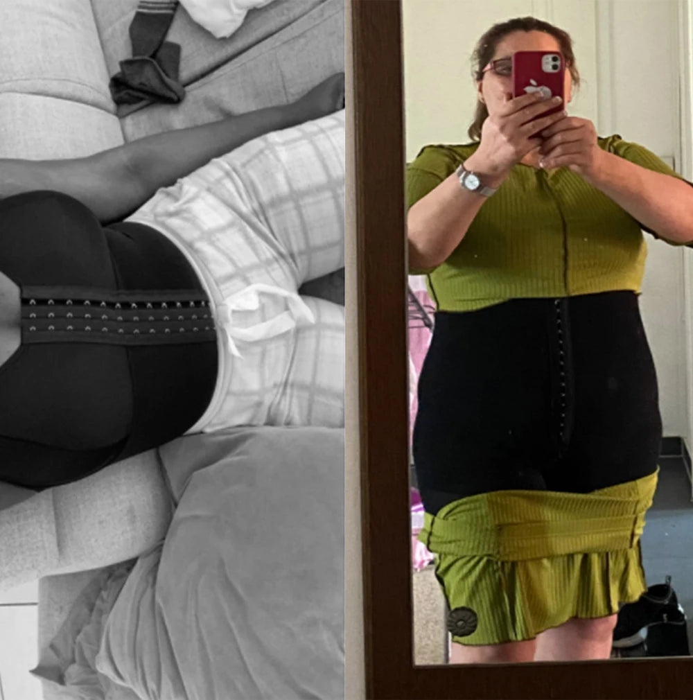 Fajas Colombianas Post Surgery Shapewear Compression Slimming Girdle Woman Flat Stomach Lace Shaper Shorts Bodyshaper