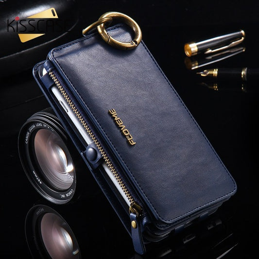 Color: blue, Style: Huawei P9 - Business PU bag mobile phone case
