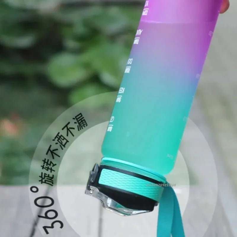 1L Water Bottle Portable Sport Water Bottle Pretty Drink Bottle Leakproof Gym Water Bottle for Outdoor Travel Fitness Cycling