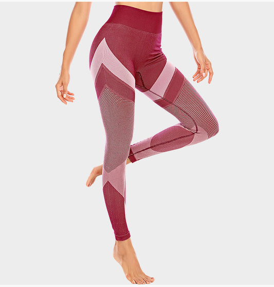 Color: Red, Clothes style: Leggings-M, Size:  - Sports Underwear Women Shockproof Gathering High-intensity Yoga Bra