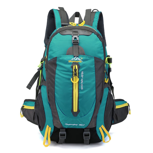 Color: Lake Blue - Nylon Travel Backpack