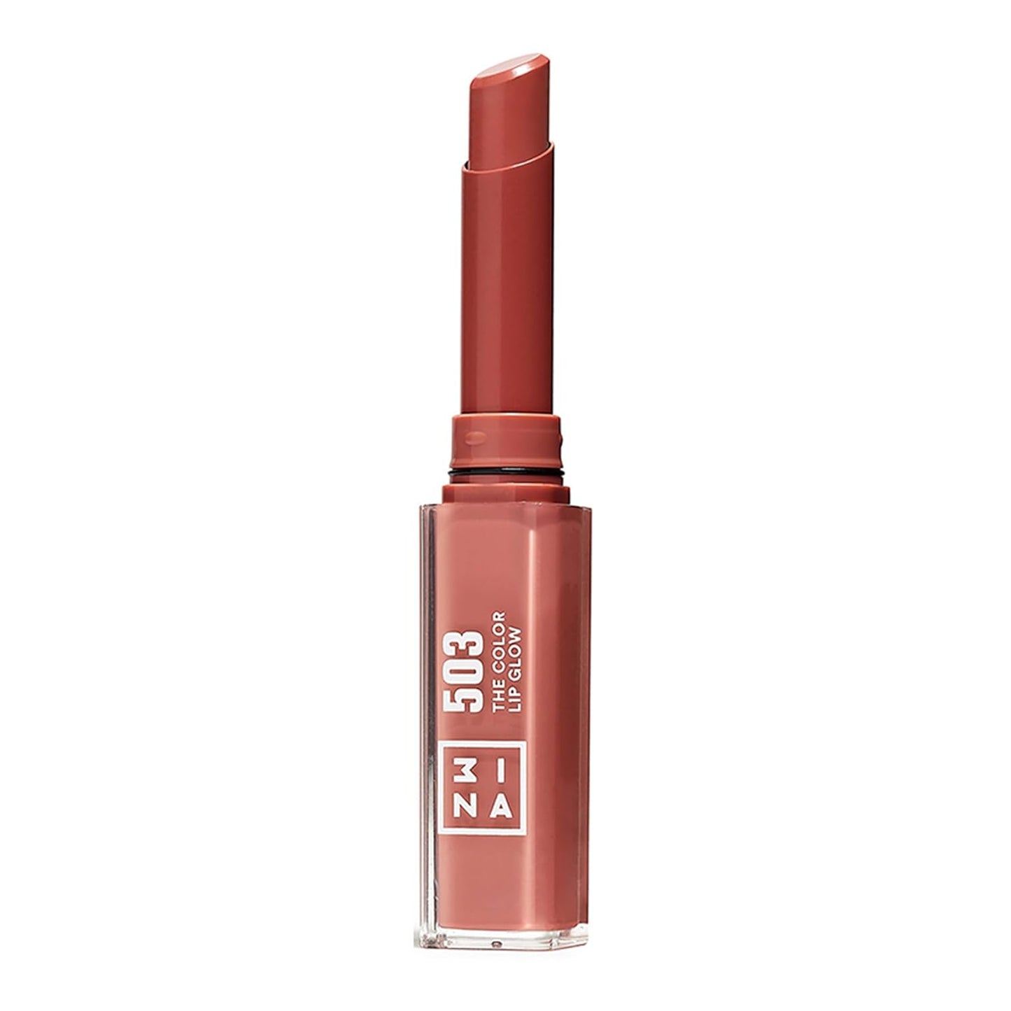 the Color Lip Glow - Highly Pigmented Lipstick for Women with Shea Butter - Lip Gloss and Lip Balm Effect - 503 Medium Nude Pink - 0.05 Oz