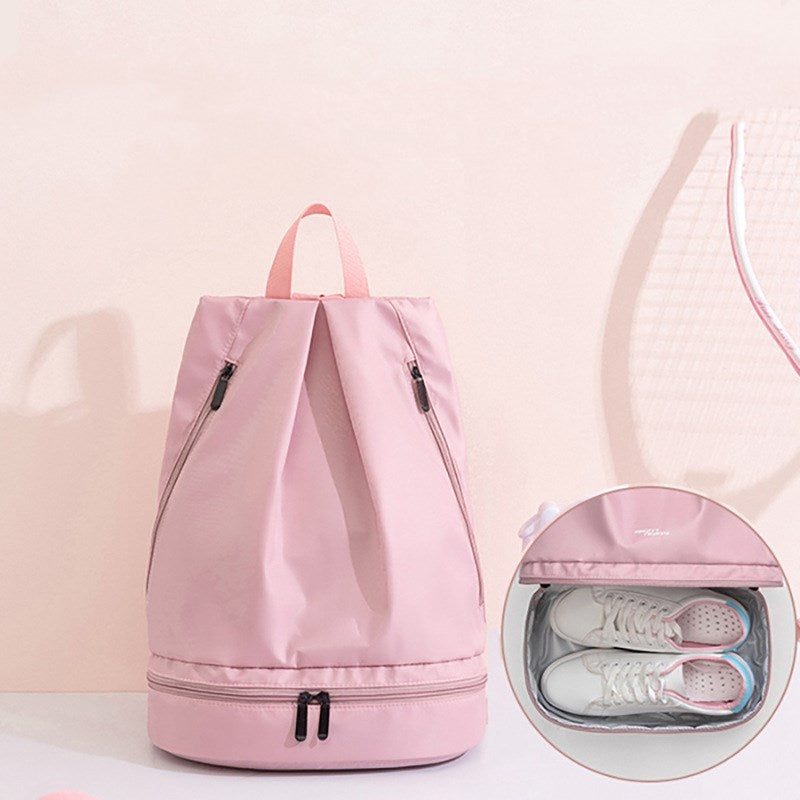 Color: Red - Waterproof Beach Bag Dry Wet Separation