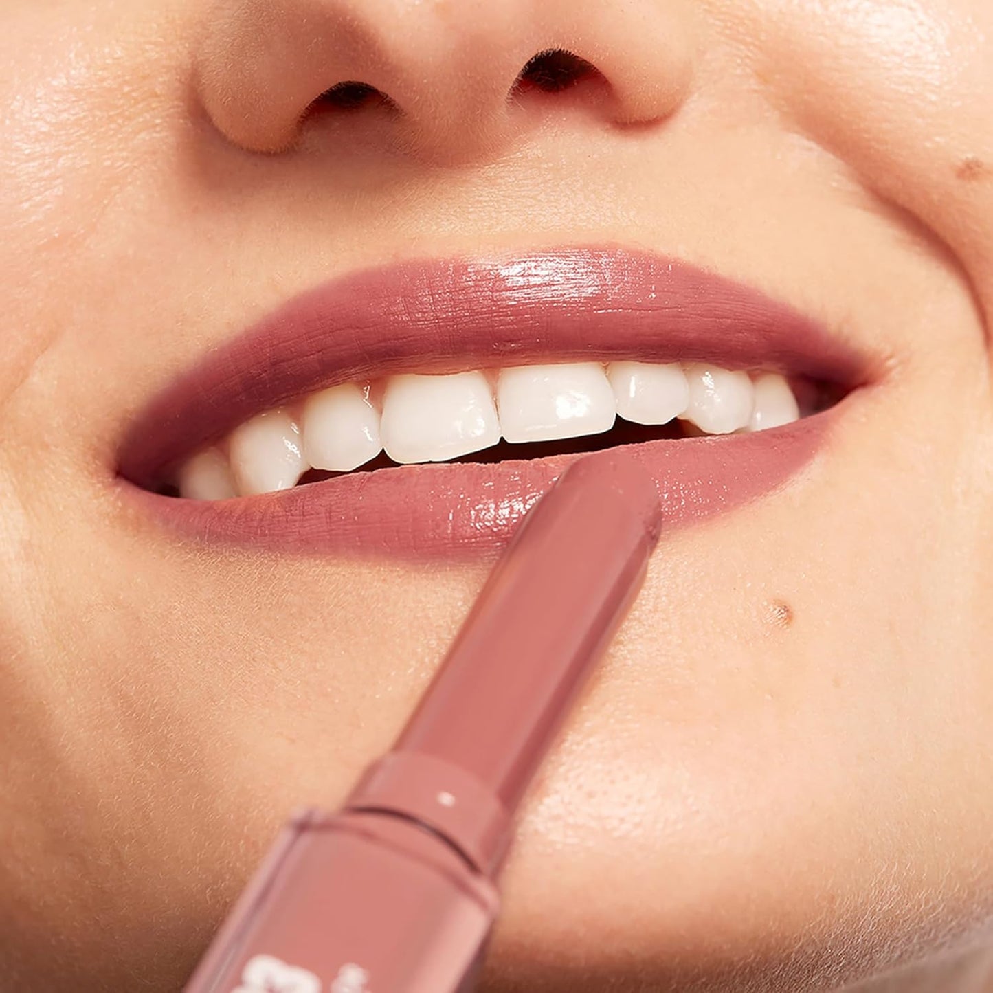 the Color Lip Glow - Highly Pigmented Lipstick for Women with Shea Butter - Lip Gloss and Lip Balm Effect - 503 Medium Nude Pink - 0.05 Oz