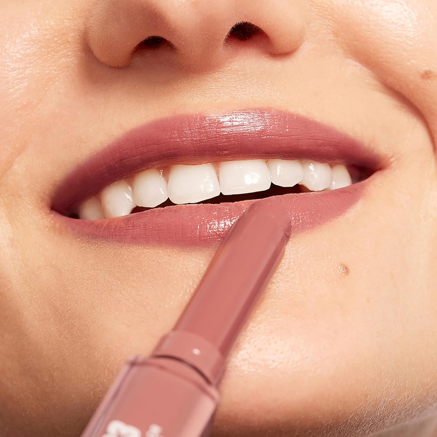 the Color Lip Glow - Highly Pigmented Lipstick for Women with Shea Butter - Lip Gloss and Lip Balm Effect - 503 Medium Nude Pink - 0.05 Oz