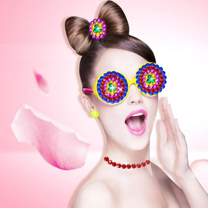 Jewels for Nails Bejeweled Rhinestones Face Phone Laptop Gems Rhinestones Crystal Self Adhesive Craft Jewels Refrigerator Mobile Guitar Table Skateboard Game Console Shell Stickers (36 Pcs Colorful)