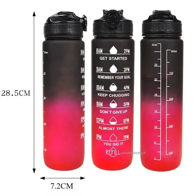 1L Water Bottle Portable Sport Water Bottle Pretty Drink Bottle Leakproof Gym Water Bottle for Outdoor Travel Fitness Cycling
