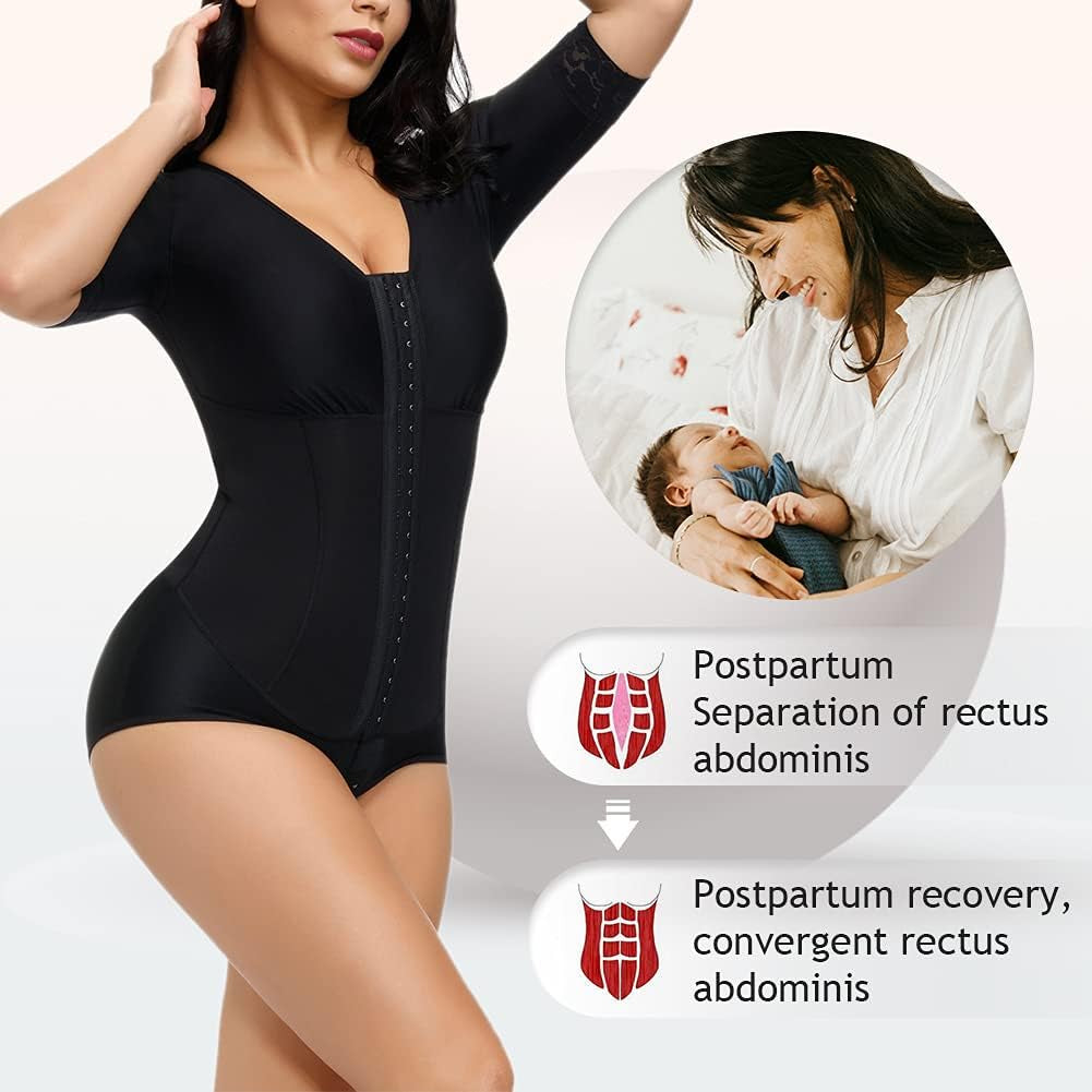 Fajas Colombianas Reductoras Y Moldeadoras Postpartum Shapewear for Women Tummy Control Full Body Shaper with Butt Lifter Waist Trainer Slimming Girdles Compression Garment