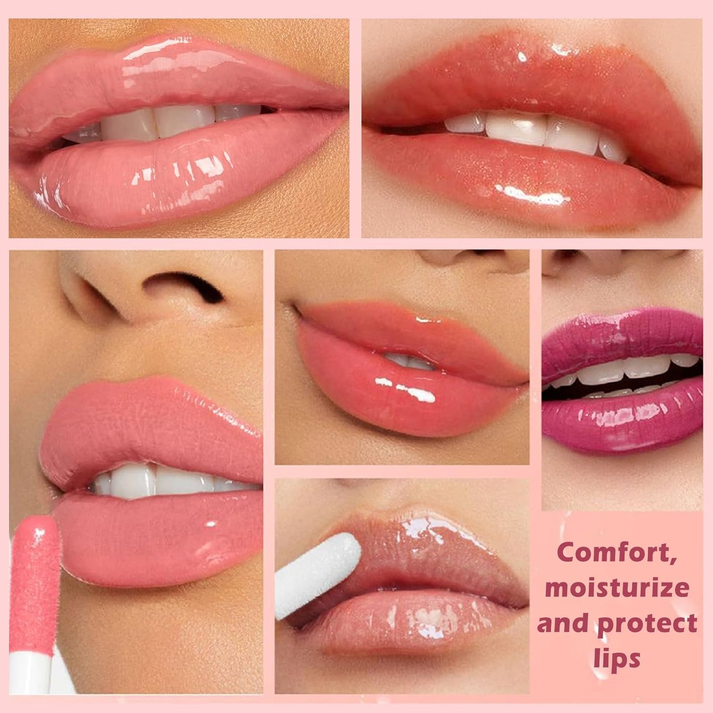 Cherry Lip Glow Oil Moisturizing Plumping Lip Gloss Lip Plumper Gloss Lip Oil Tinted Lip Balm Lip Care for Women - 04 Cherry