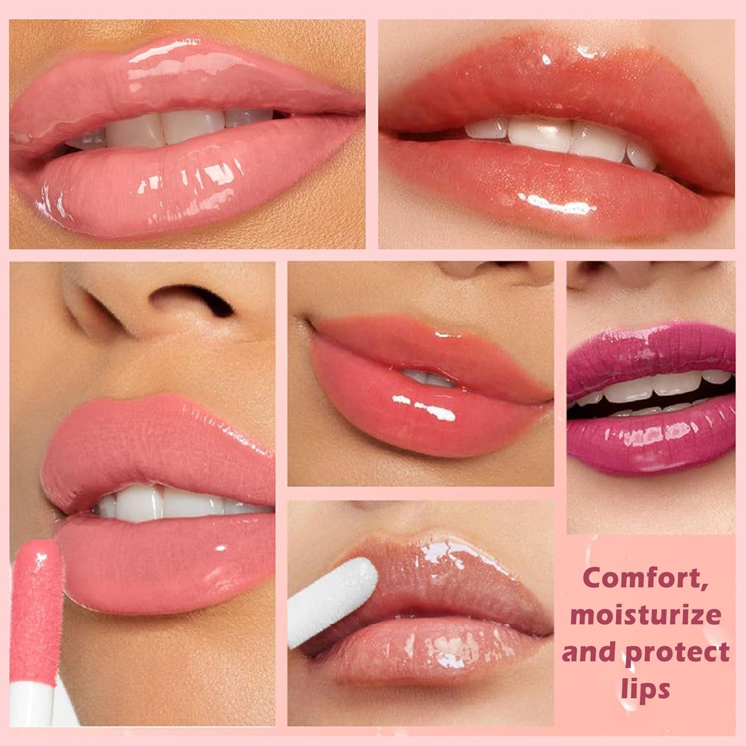 Cherry Lip Glow Oil Moisturizing Plumping Lip Gloss Lip Plumper Gloss Lip Oil Tinted Lip Balm Lip Care for Women - 04 Cherry