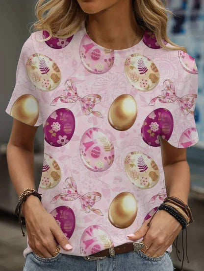 Print Tees Casual Street Tops Camisetas Woman Clothing Summer 2025 Short Sleeve Women'S T-Shirt Ropa De Mujer Ofertas Chic Cheap