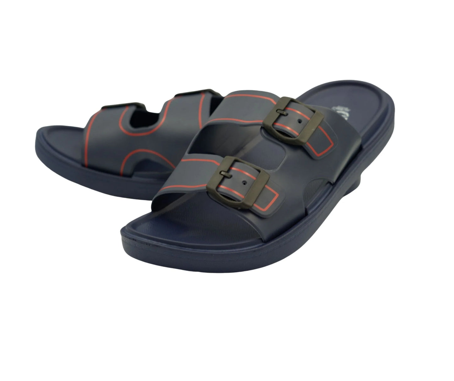 TX103 Footbed Slippers for Men – Comfortable Slip-On House Slides with Arch Support | Soft Cushioned Sandals for Indoor & Outdoor Use | Lightweight, Anti-Slip & Breathable