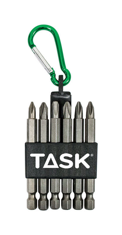 Task Tools 2595536 3 x 0.25 in. dia. Phillips Driver Bit - 6 Piece