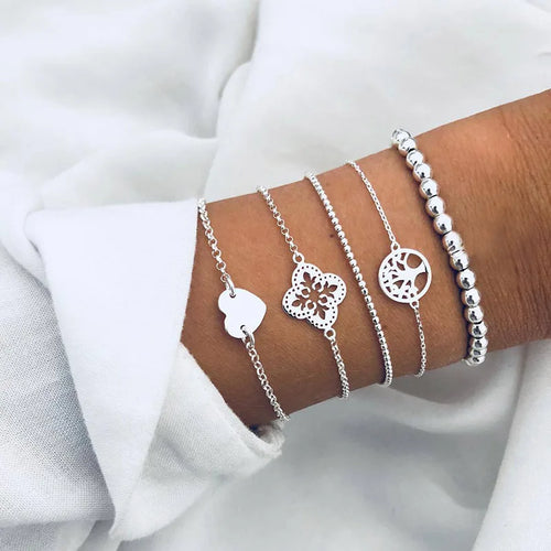 Clearance_Boho Geometric Bracelet & Bangle Sets For Women Vintage Star