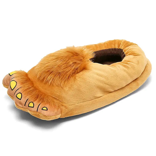 Color: GRAY, Shoe Size: 42 - Indoor Slippers Warm Winter Home Fluffy New Fashion Men Women Bread Demon Soft Plush Shoes Unisex Cute Funny Christmas Gift
