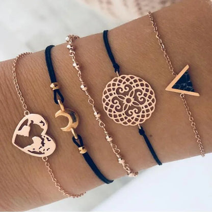 Clearance_Boho Geometric Bracelet & Bangle Sets For Women Vintage Star