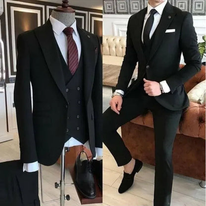 Color: Pink, Size: 6XL, Ships From: CHINA - Groom Wear 3 Pieces Gray Men Suits 2021 Slim Fit Peak Lapel One Button Tailor Made Terno Masculino (Jacket+Pants+Vest+Tie?