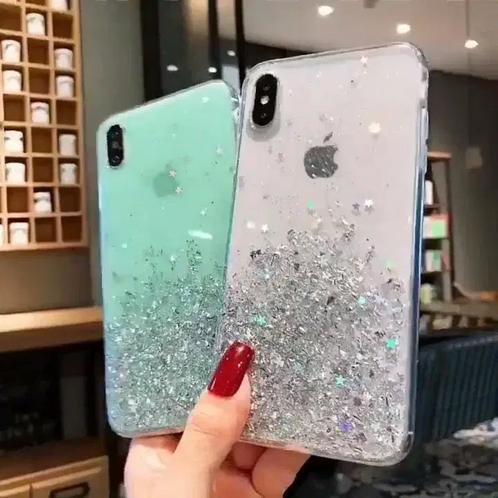 Color: black, Compatible-Phone Models: For iPhone 16 Pro Max - 16 Pro Max, Epoxy Resin Case, iPhone 15 Case with Sequins, Epoxy Case, iPhone 14 Case, Glitter Girls Designs, 13 Pro Max, 15Pro