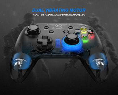 T4w Usb Wired Game Controller Gamepad With Vibration And Turbo Function Joystick Black