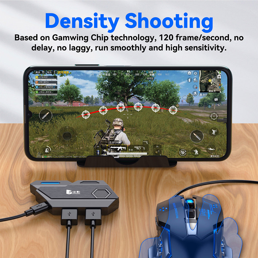 Eating Chicken Artifact Kit Shooting Game Peripheral Intelligent Keyboard Mouse Throne Set Compatible For Android iOS Mobile Phone MIX ELite set
